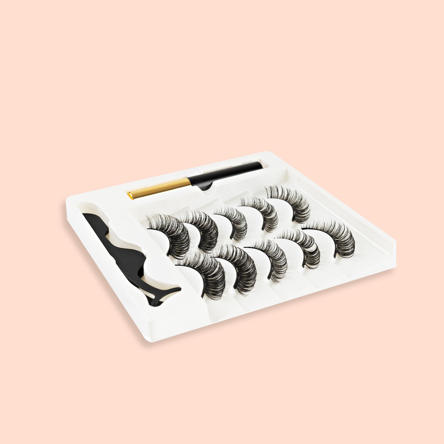 SILASHES 5 Pairs Russian Volume Magnetic Eyelashes “Be Elegante” Kit