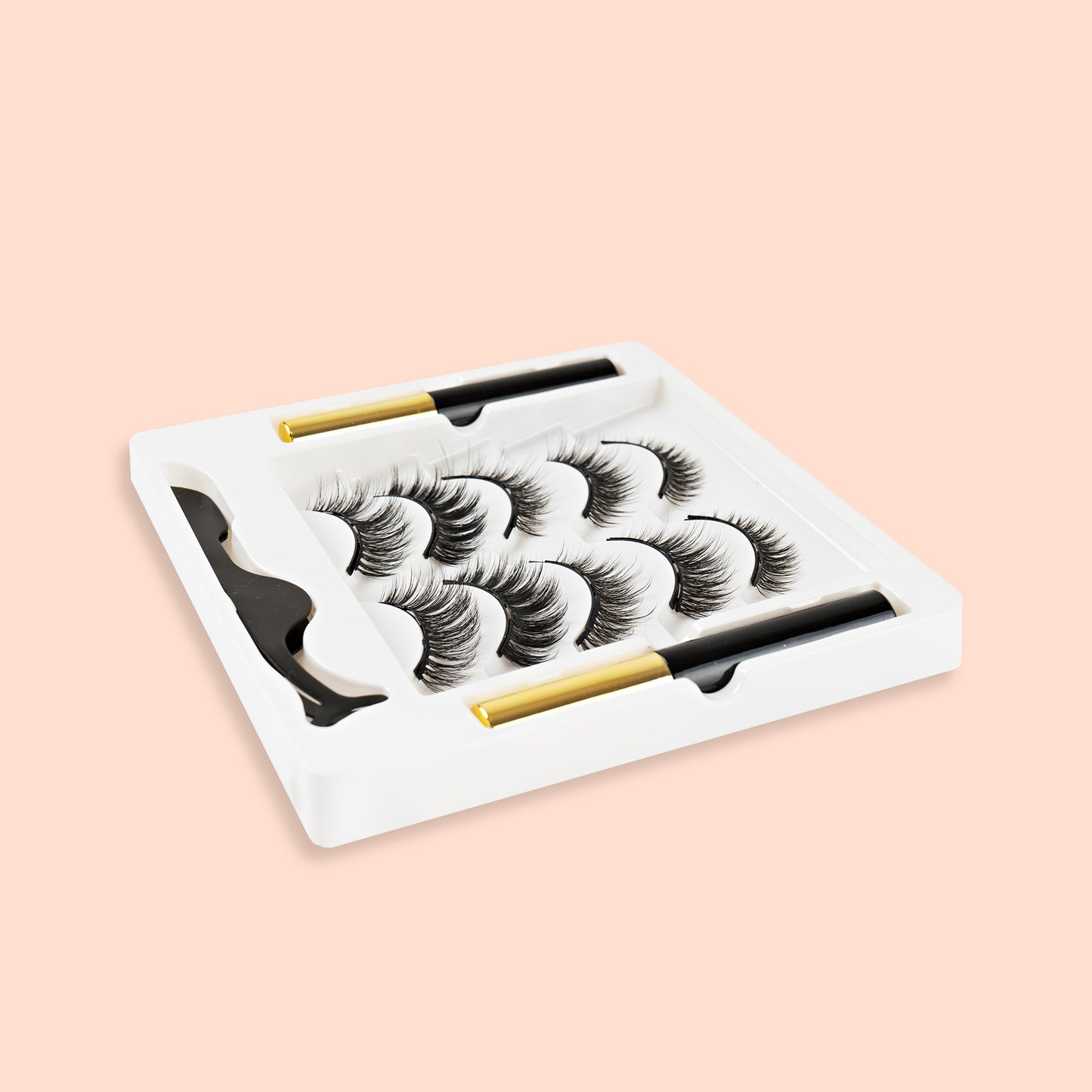SILASHES 5 Pairs Russian Volume Magnetic Eyelashes “Natural Look” Kit
