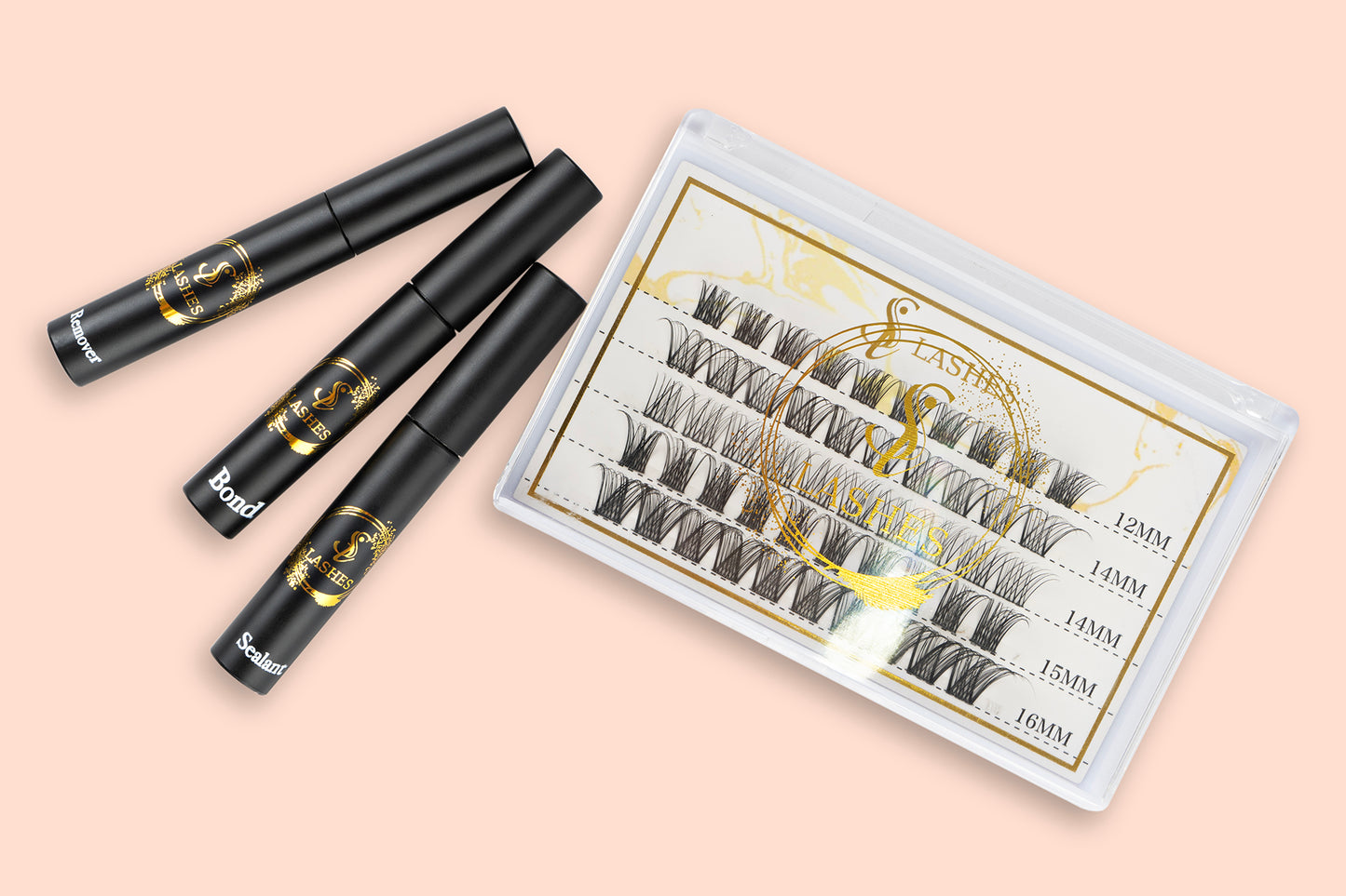 SILASHES DIY Lashes Extention Kit – Includes 50 Extensions, Lashes